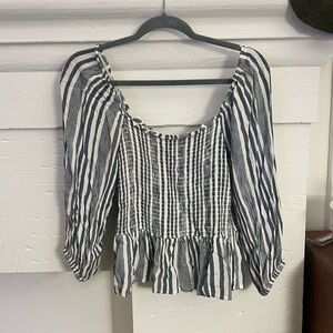 American Eagle Striped Blouse
